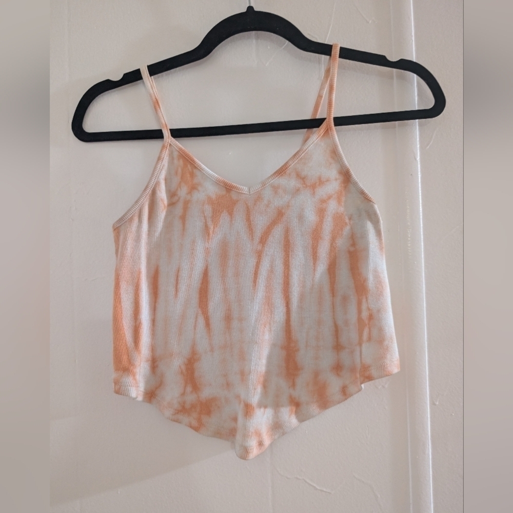 Me To We  Orange Tie-Dye Women's Top
